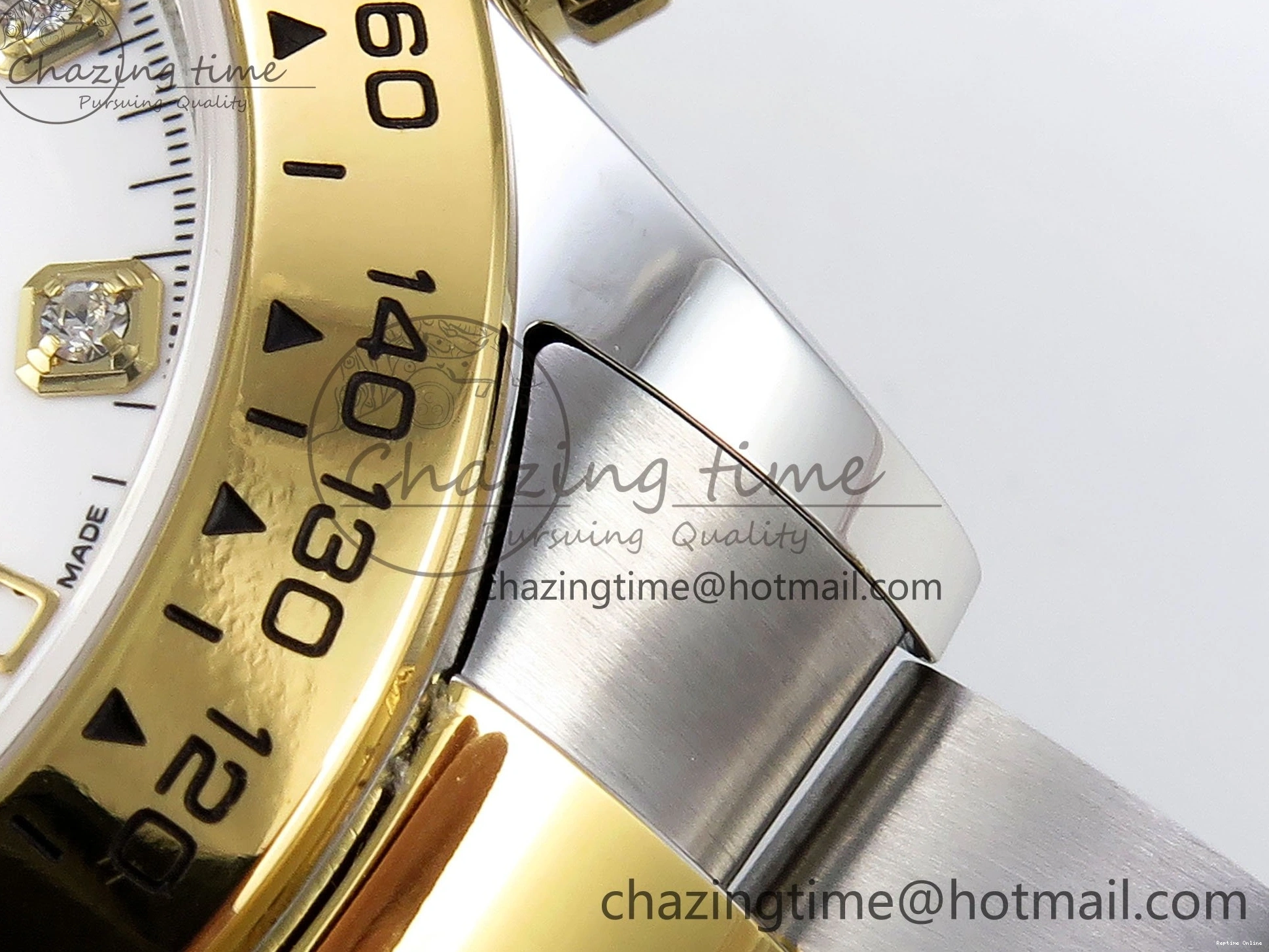 0204 Daytona 116523 SS YG VRF 1:1 Best Edition White Diamonds Dial on SS YG Bracelet A Premium 1644